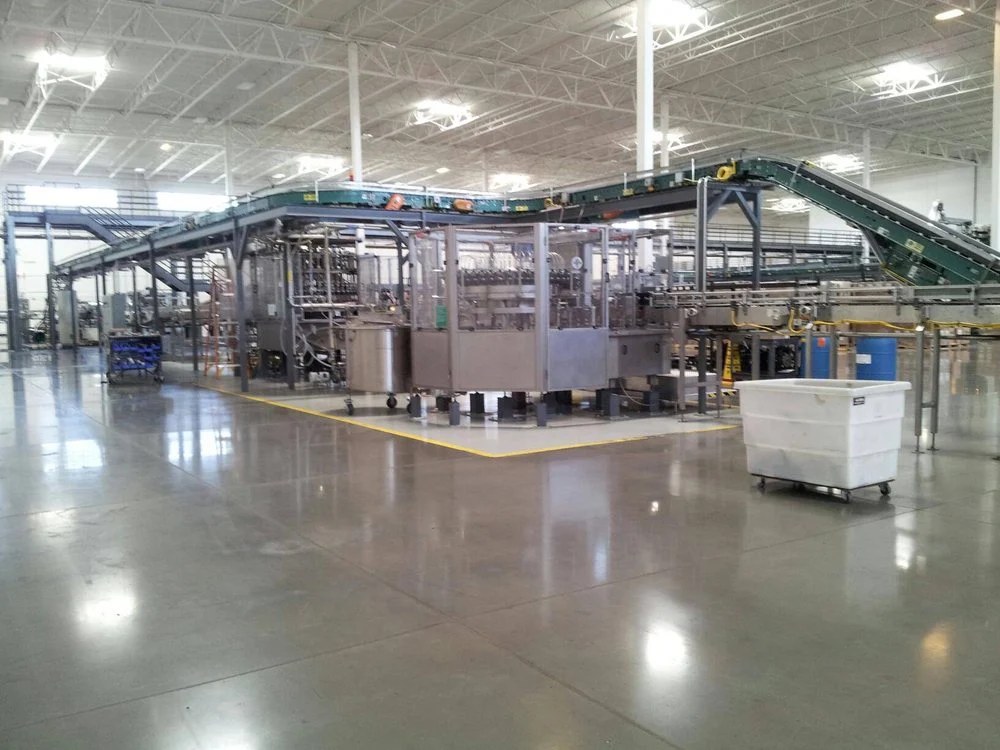 Bottling Facility Floor painted by Wall 2 Wall Painting