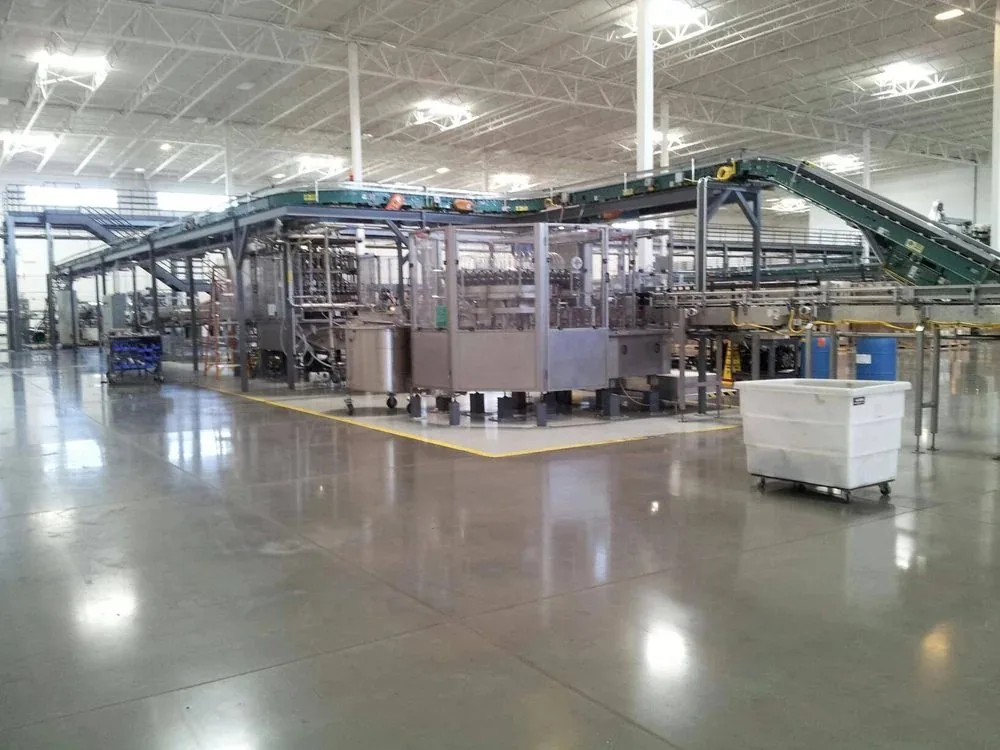Bottling Facility Floor painted by Wall 2 Wall Painting