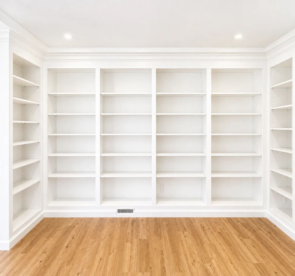 Built-In Shelving painted by Wall 2 Wall Painting