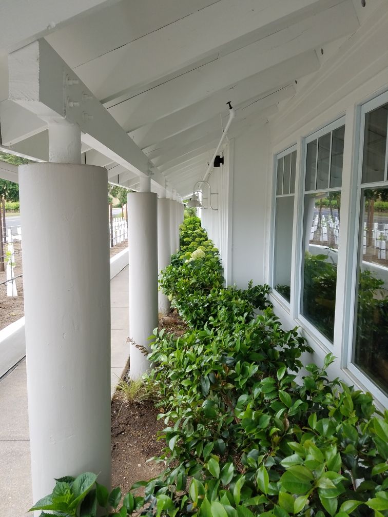 Covered Walkway & Columns painted by Wall 2 Wall Painting