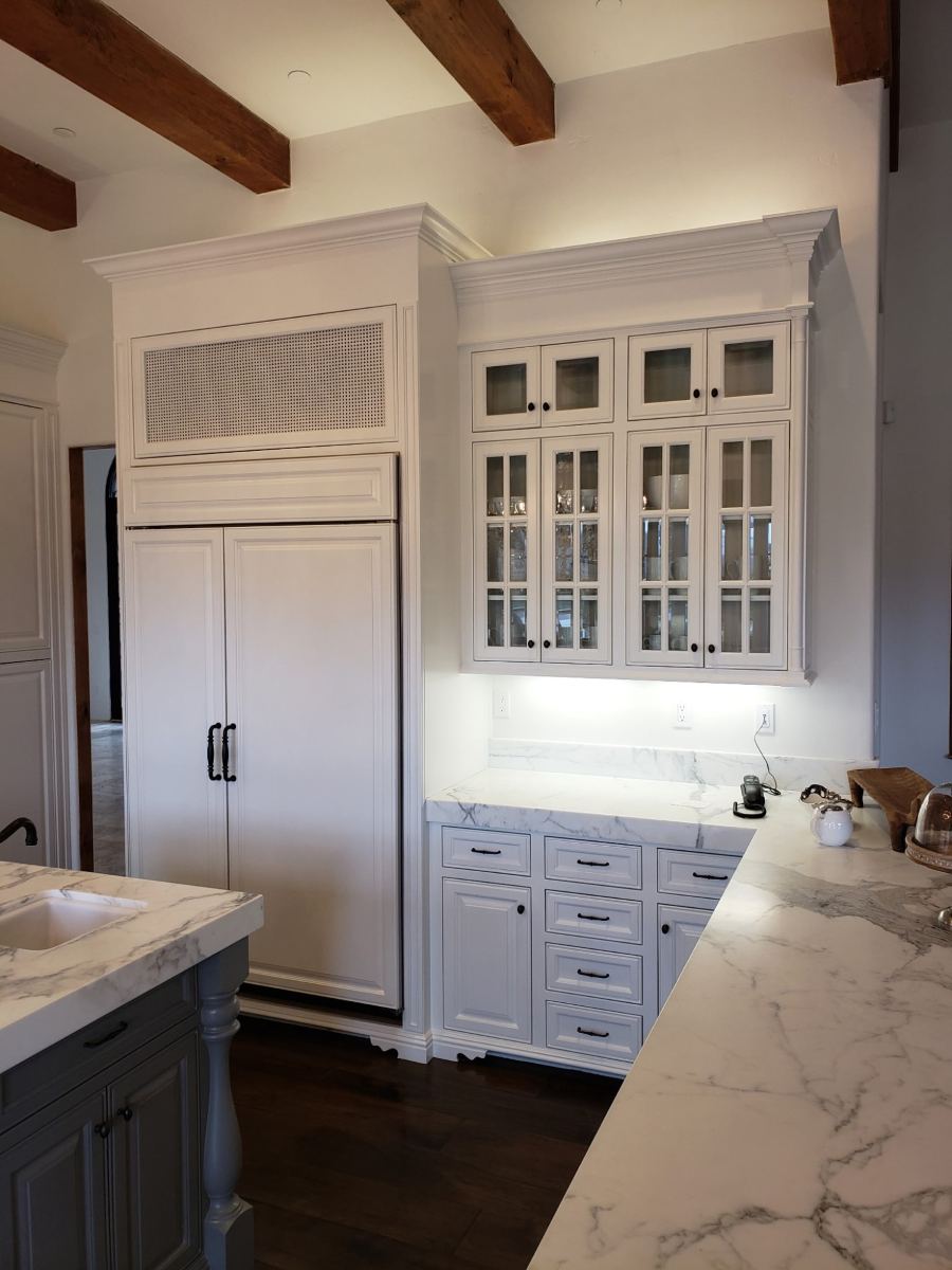White Kitchen Cabinetry painted by Wall 2 Wall Painting