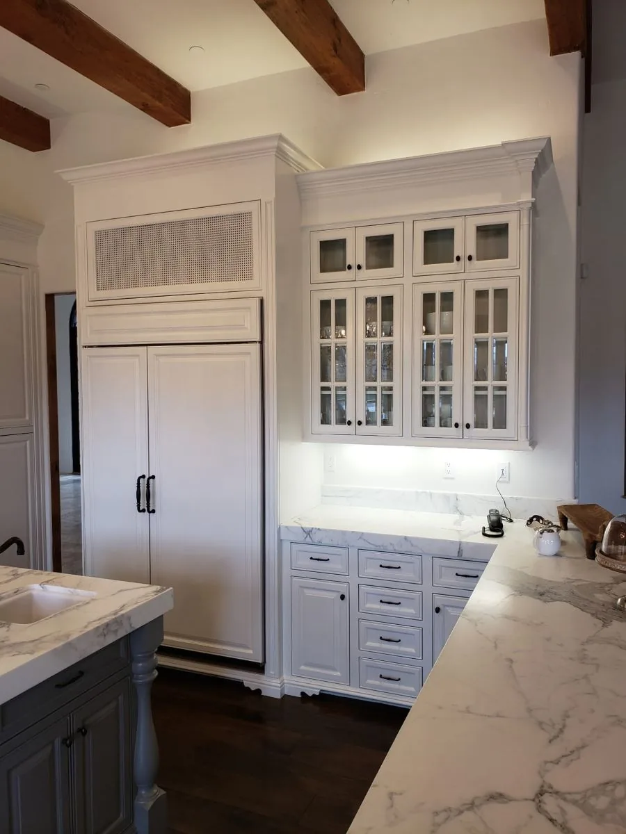 White Kitchen Cabinetry painted by Wall 2 Wall Painting