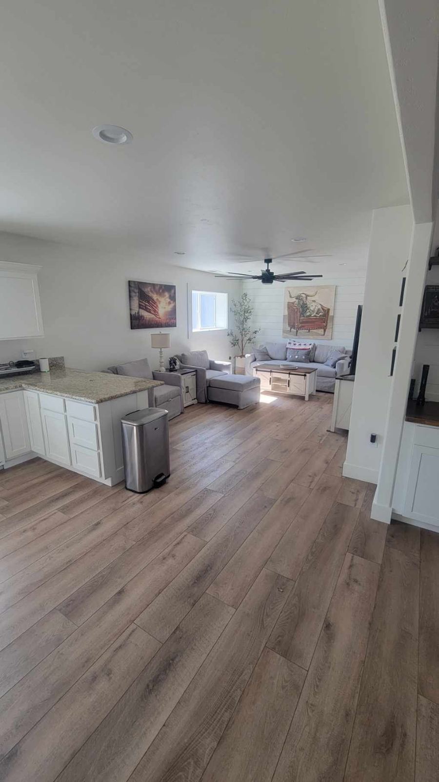 Open-Concept Living Area painted by Wall 2 Wall Painting