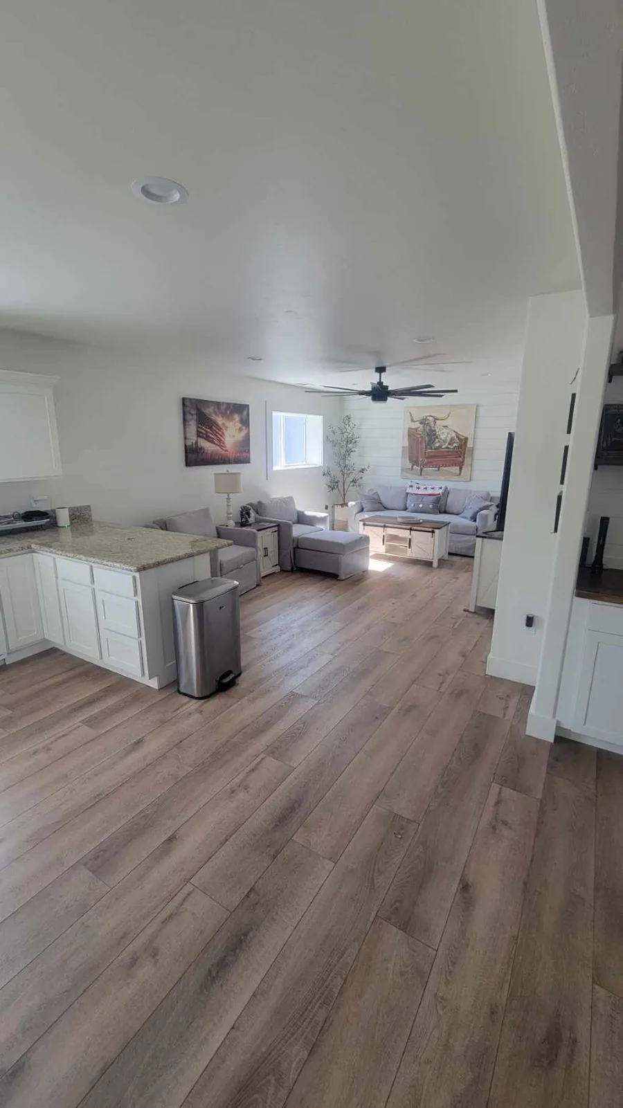 Open-Concept Living Area painted by Wall 2 Wall Painting