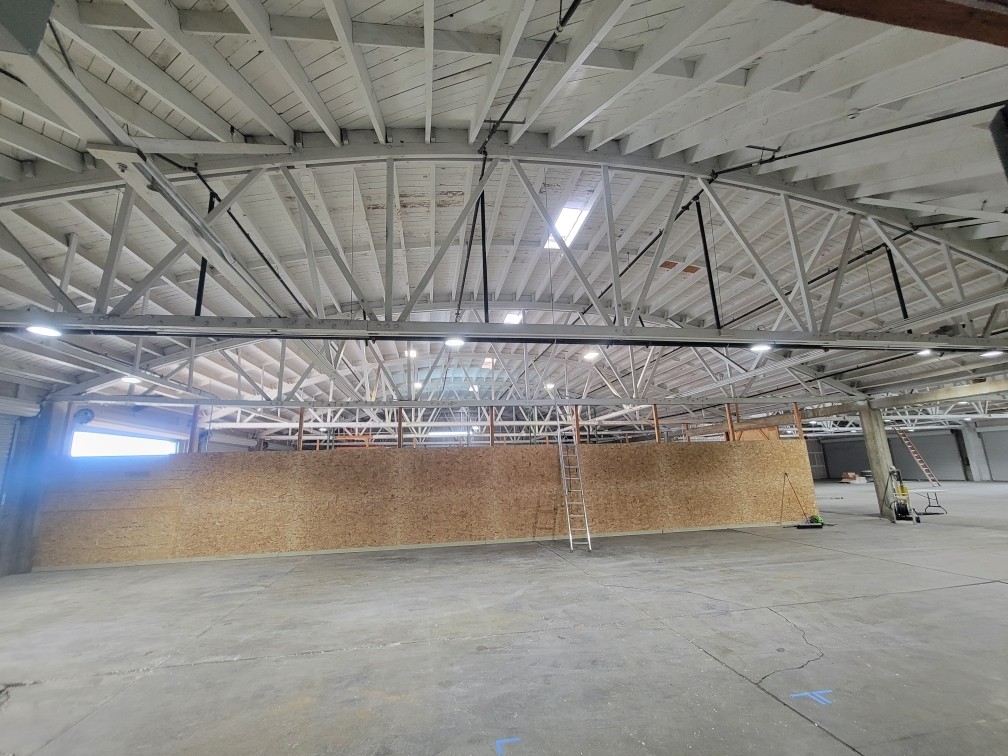 Warehouse Wall Framing painted by Wall 2 Wall Painting