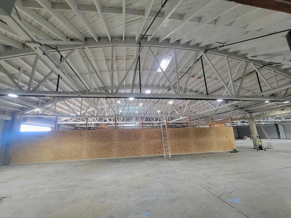 Warehouse Wall Framing painted by Wall 2 Wall Painting